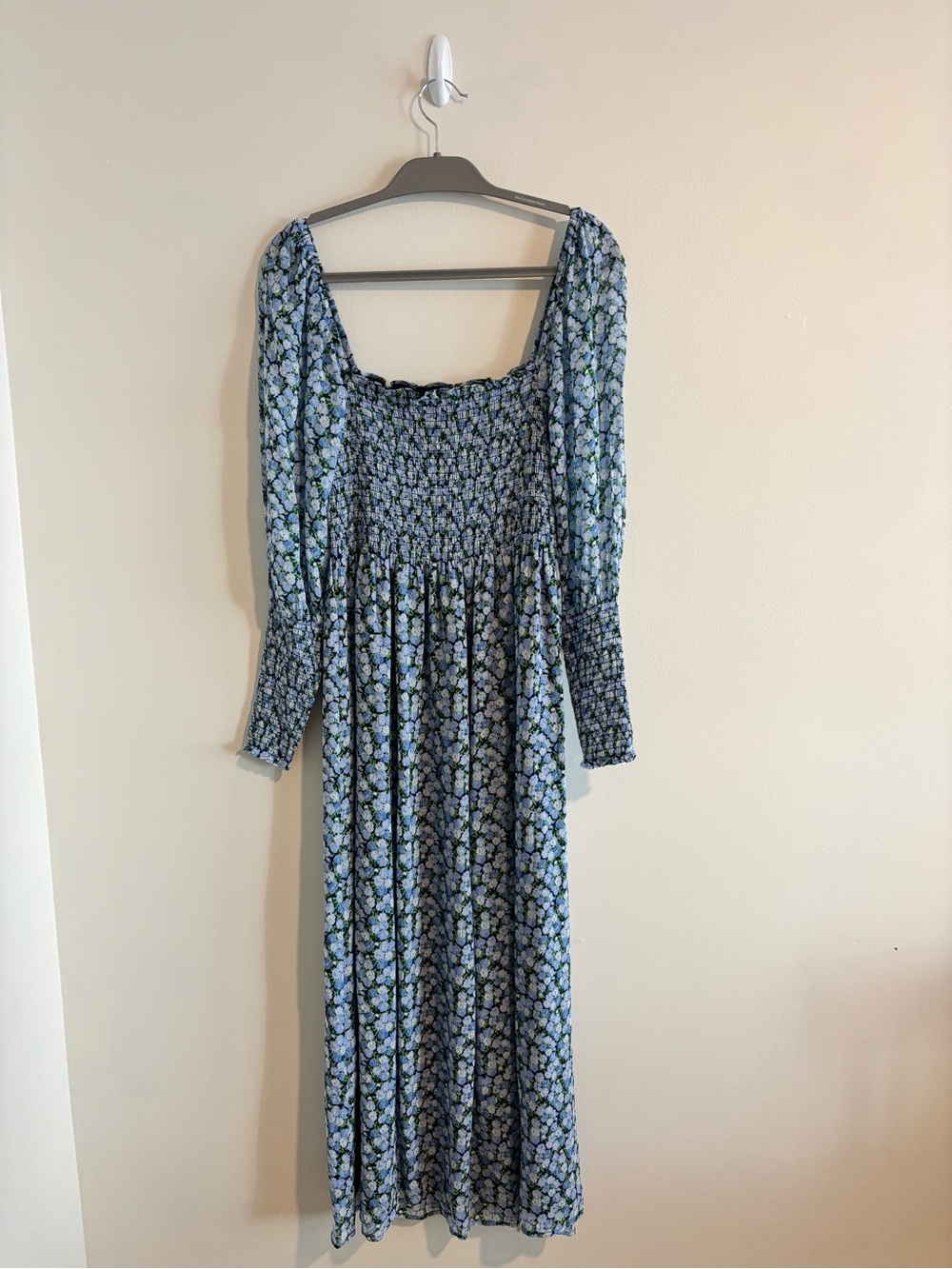 Hill House Blue Floral Maxi Dress